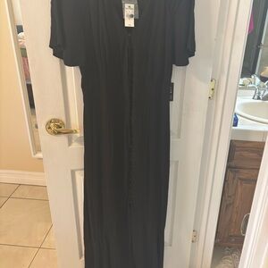 Express Classic Black V-Neck Dress